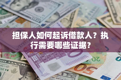 武汉担保人如何起诉借款人？执行需要哪些证据？