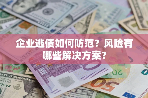 武汉企业逃债如何防范？风险有哪些解决方案？