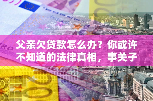 武汉父亲欠贷款怎么办？你或许不知道的法律真相，事关子女未来