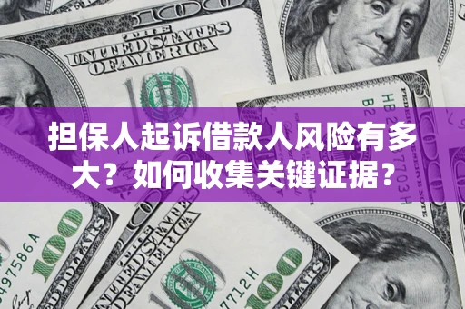 武汉担保人起诉借款人风险有多大？如何收集关键证据？