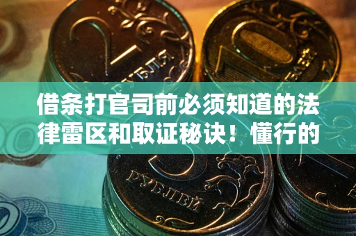 武汉借条打官司前必须知道的法律雷区和取证秘诀！懂行的人已经留好这些证据