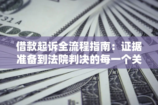 武汉借款起诉全流程指南：证据准备到法院判决的每一个关键步骤