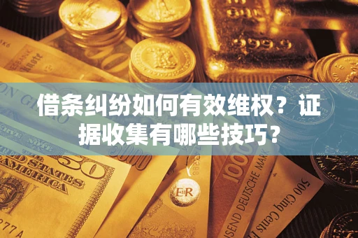 武汉借条纠纷如何有效维权？证据收集有哪些技巧？