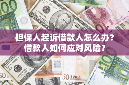 武汉担保人起诉借款人怎么办？借款人如何应对风险？