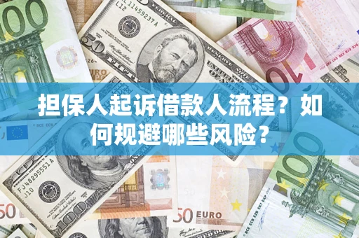 武汉担保人起诉借款人流程？如何规避哪些风险？
