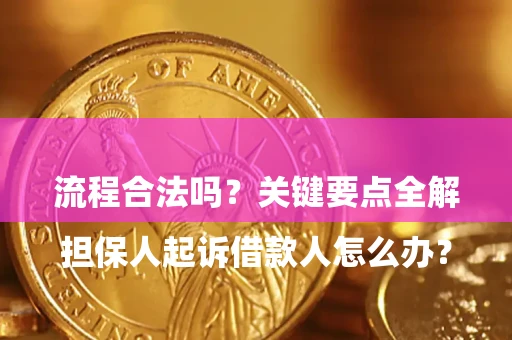武汉

担保人起诉借款人怎么办？流程合法吗？关键要点全解析