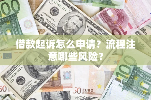 武汉借款起诉怎么申请？流程注意哪些风险？