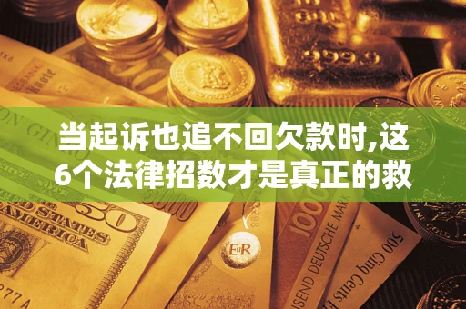 武汉当起诉也追不回欠款时,这6个法律招数才是真正的救命稻草